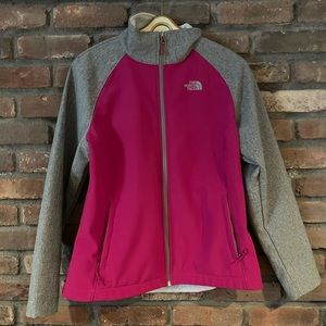 Pink and Gray North Face Fleece-lined She’ll